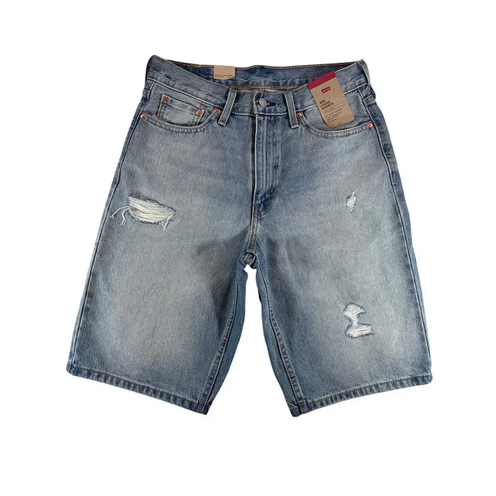 Levi's 469 Loose 30x12 Jorts Mens NWT NOS Y2K Baggy Skater Denim Shorts